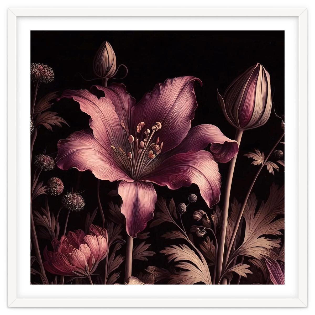 VINTAGE COLOURFUL BOTANICAL-10A-6