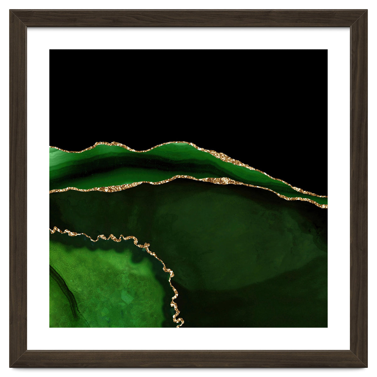 Green & Gold Agate Texture 05