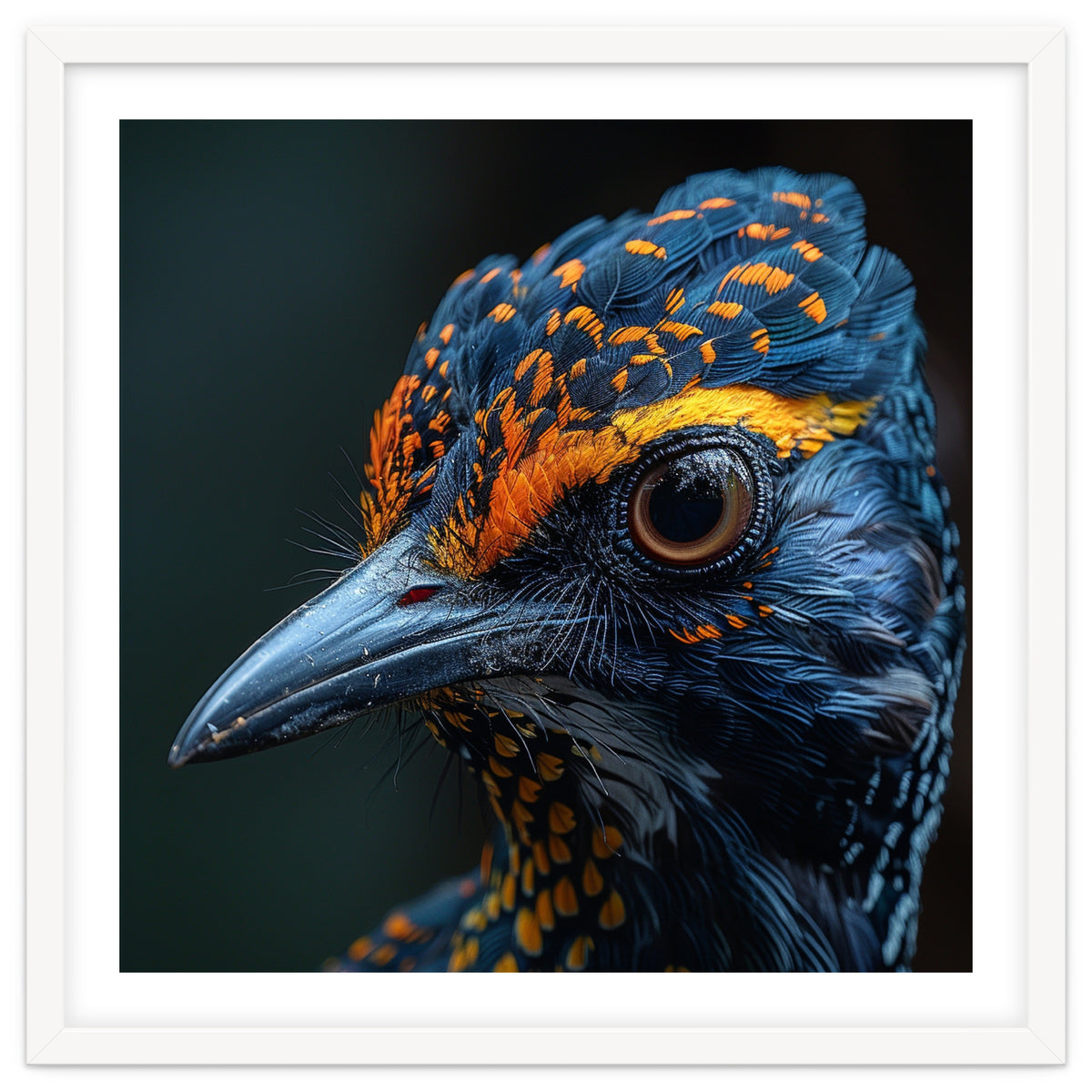 Close Up Of A Colorful Bird Head And Eye