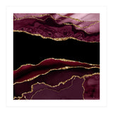 Burgundy & Gold Agate Texture 11 (Print Only) thumbnail