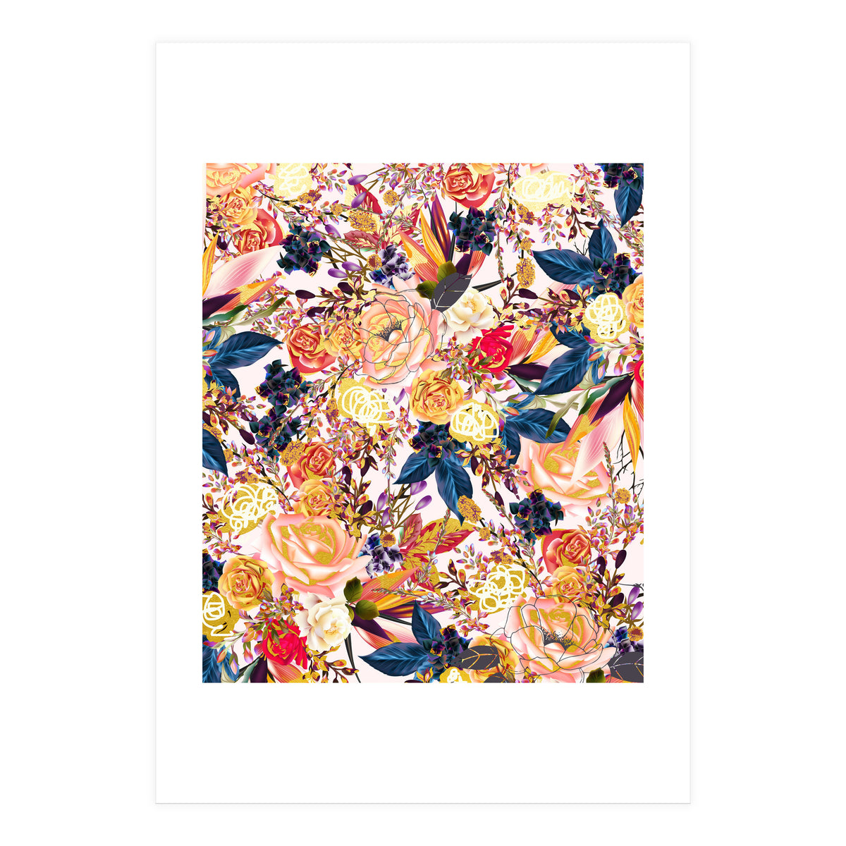 Rustic Floral #society6 #decor #buyart  (Print Only)