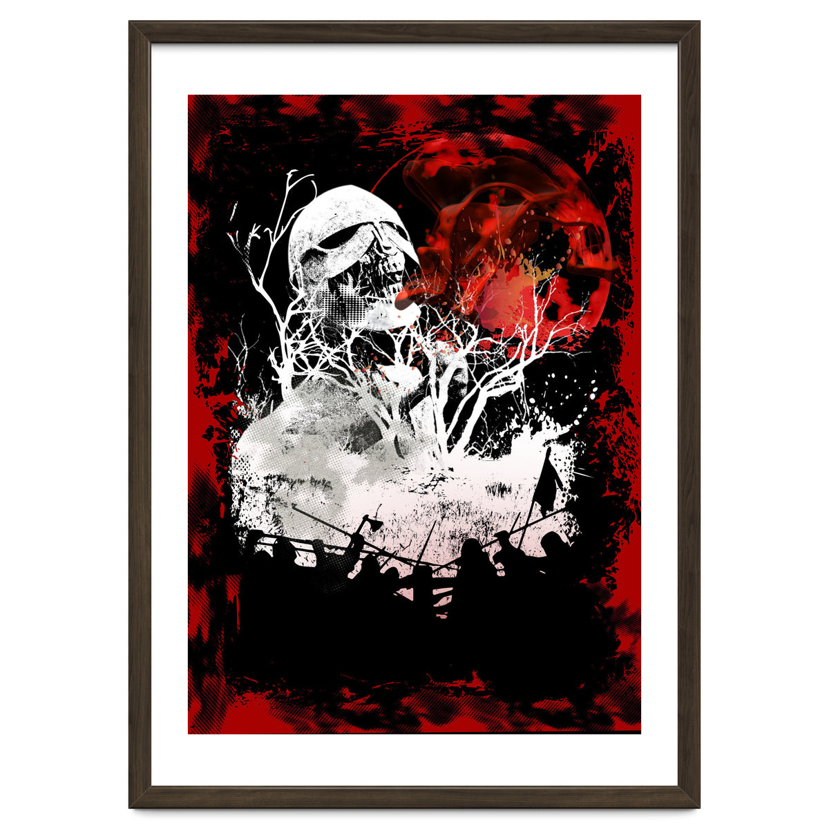 Viking Grinning Skull