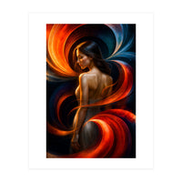 The Beauty of a Woman in an Exotic Pose (Print Only)