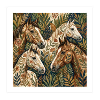 Equestrian Floral Harmony (Print Only)