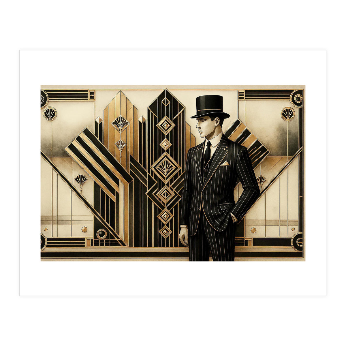 Gatsby Art Deco Noir (Print Only)