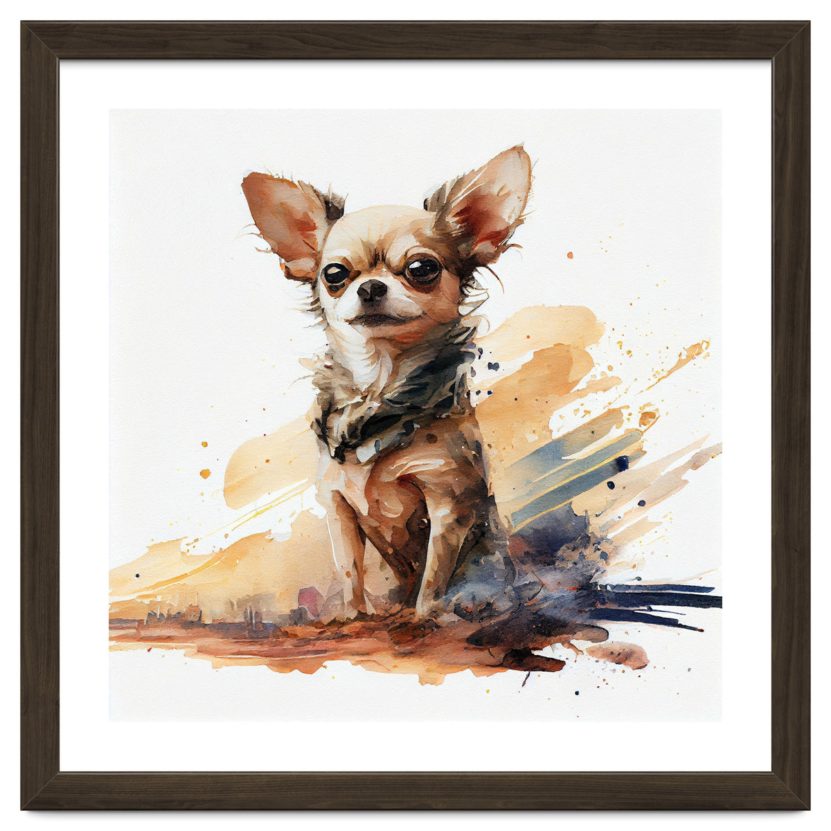 Watercolor Chihuahua Dog