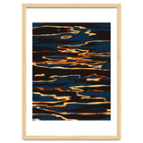 Sunset Reflection, Positivity Hope Growth Optimism Mindset, Nature Marble Dark Ocean thumbnail