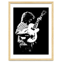 Pat Metheny American Jazz Musician in Monochrome