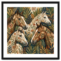 Equestrian Floral Harmony