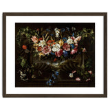 Juan de Arellano / 'Garland of Flowers with Landscape', 1652, Spanish School. thumbnail