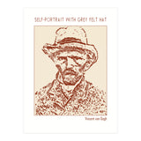 Self Portrait With Grey Felt Hat – Vincent Van Gogh (Print Only) thumbnail