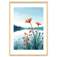 Flower And Lake