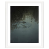 Moody Rain Puddle Ripples Oil Painting
