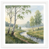 Morning Mist in the Birch Valley thumbnail