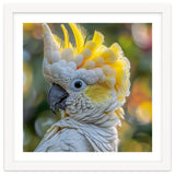 Yellow Crested Cockatoo Bird Close Up Portrait thumbnail