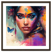 Butterfly Aura Hindu Portrait