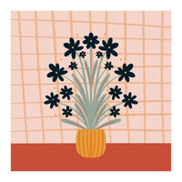 Floral Vase Orange (Print Only)