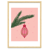 Christmas Globe with tree branch