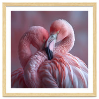 Cute Two Pink Flamingos