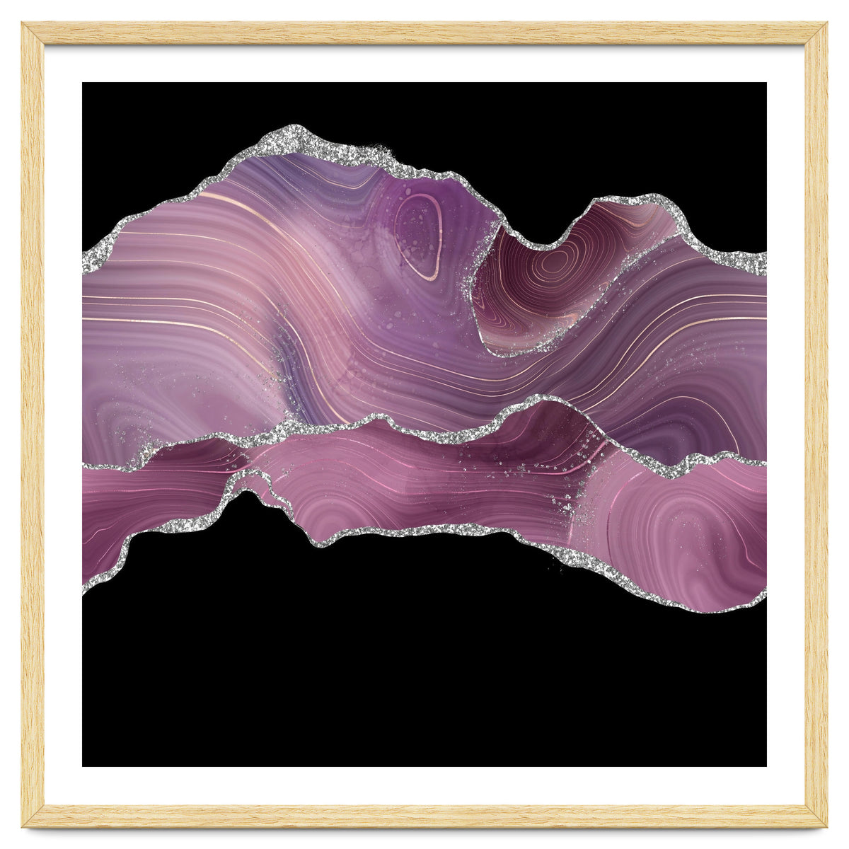 Mauve & Silver Agate Texture 04