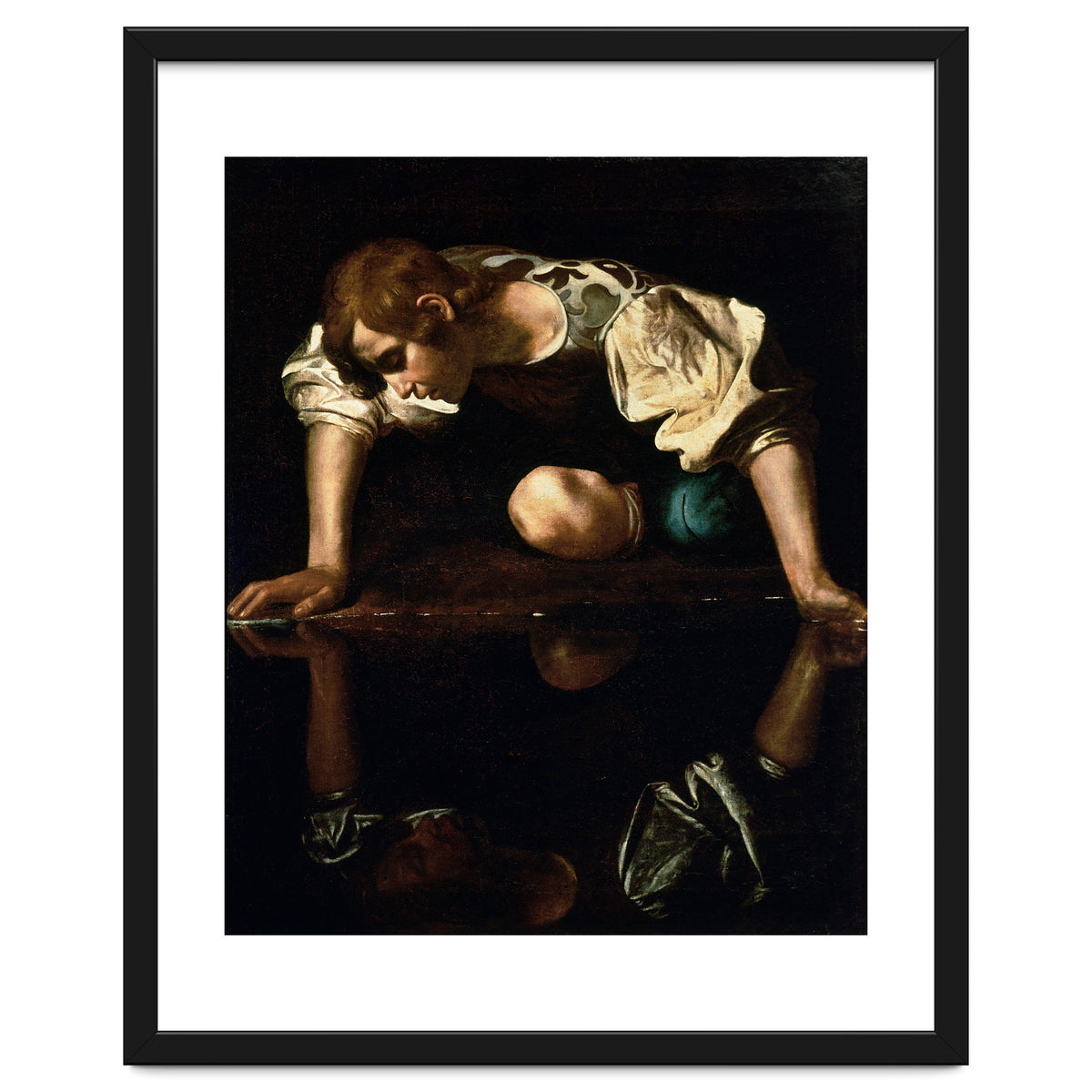 Caravaggio – Narcissus (ca. 1600) | Dramatic Baroque Masterpiece