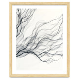 Abstract Black Branching Lines Flowing thumbnail