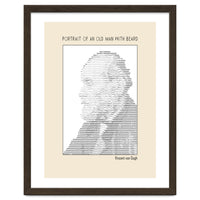 Portrait Of An Old Man With Beard – Ascii Art (vincent Van Gogh)