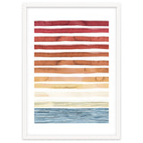 Watercolour Sunset Stripes Orange thumbnail