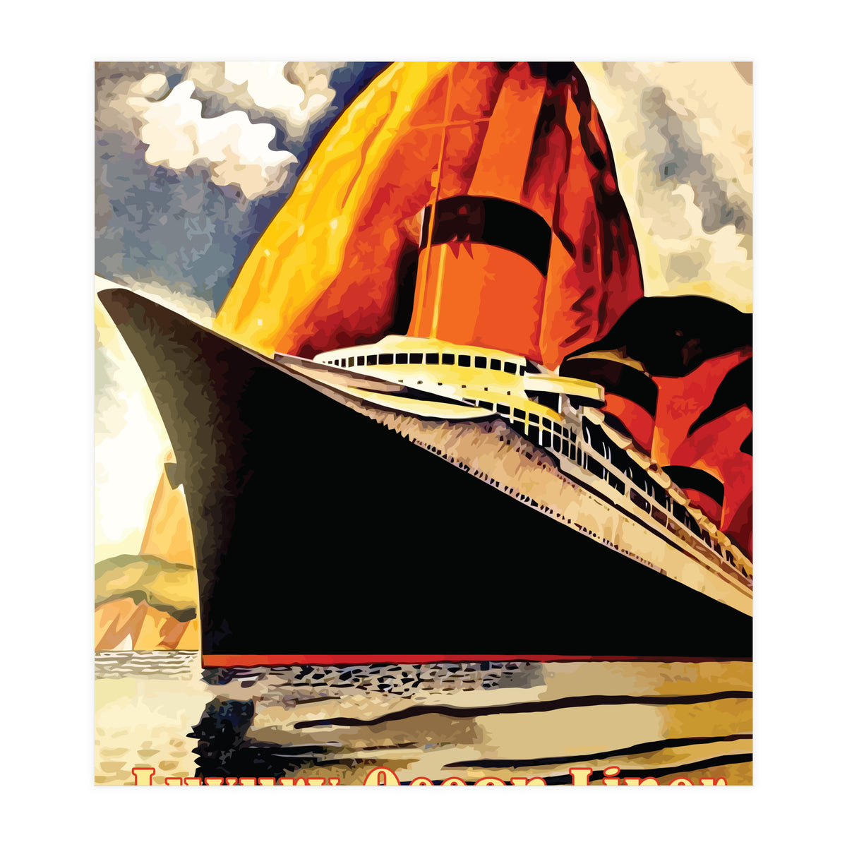 Luxury Ocean Liner (Print Only)