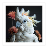 Beautiful Cockatoo Parrot With Yellow Crest (Print Only)