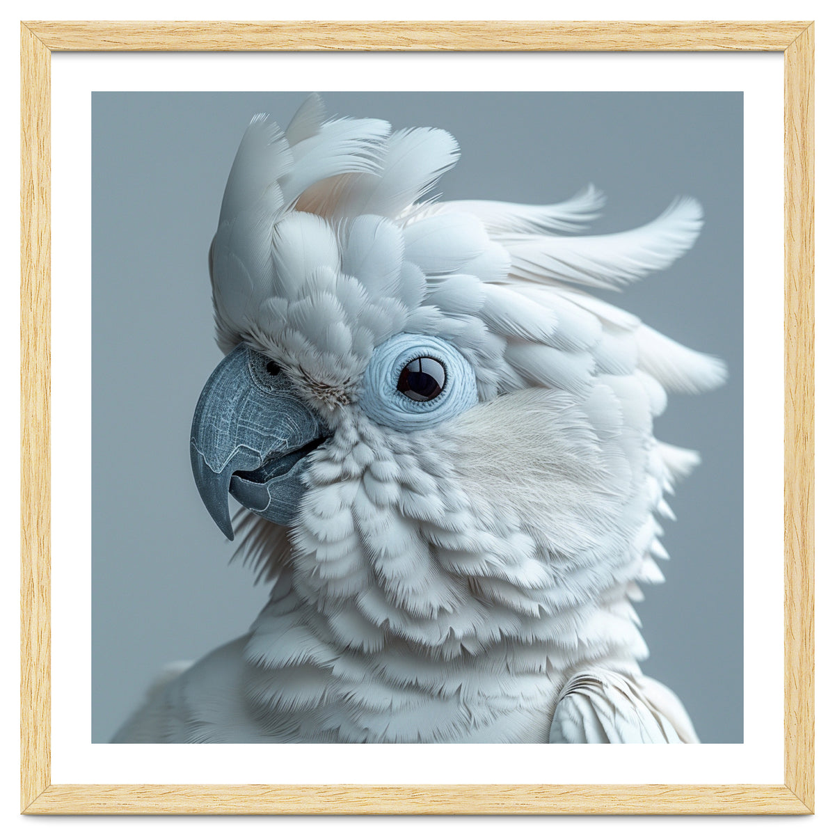 White Cockatoo Bird Portrait Close Up