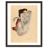 Crouching Nude in Shoes and Black Stockings, Back View. thumbnail