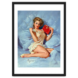 Pinup Sexy Girl Posing With Her Red Book thumbnail