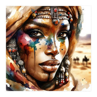 Desert Jewels Tuareg Woman Portrait (Print Only)