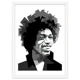 Jimi Hendrix Rock And Blues Music Black White thumbnail