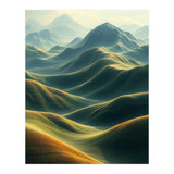 Ethereal Green Mountain Ridges Art (Print Only) thumbnail