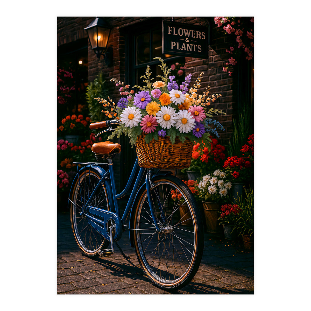The Aesthetic of a Bicycle at a Flower Shop (Print Only)