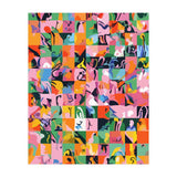 Life On A Checkboard, Abstract Maximalism Eclectic Painting, Bohemian Pop Of Color Illustration (Print Only) thumbnail