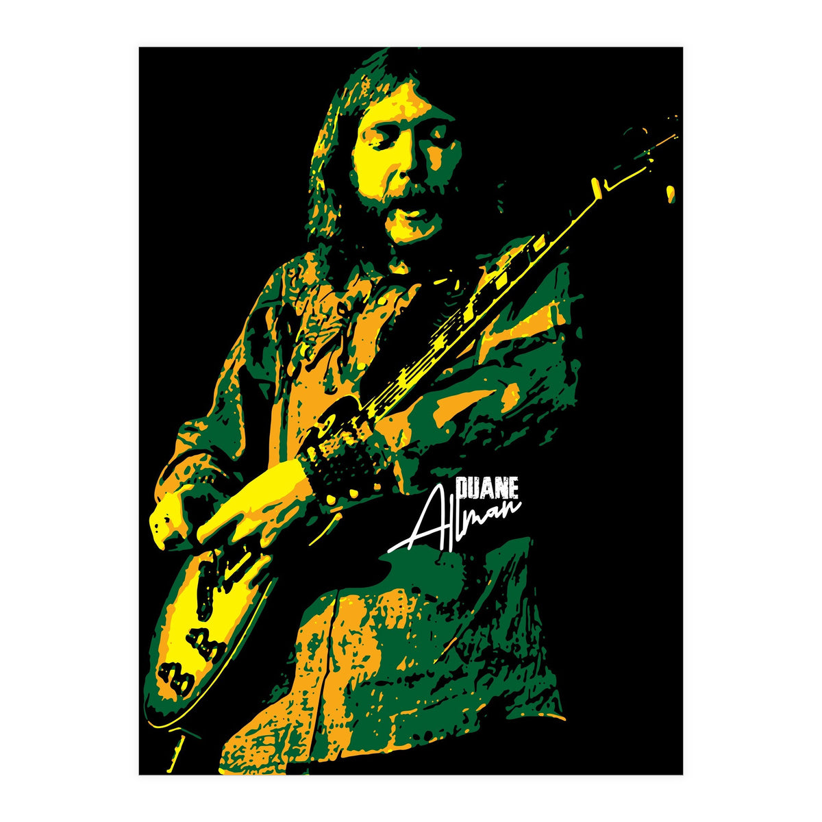 Duane Allman American Rock and Blues Guitarist (Print Only)