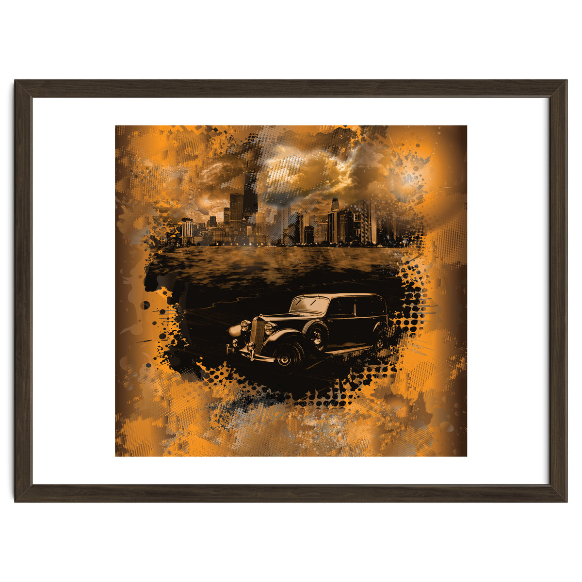 Chicago Waterfront Monochrome