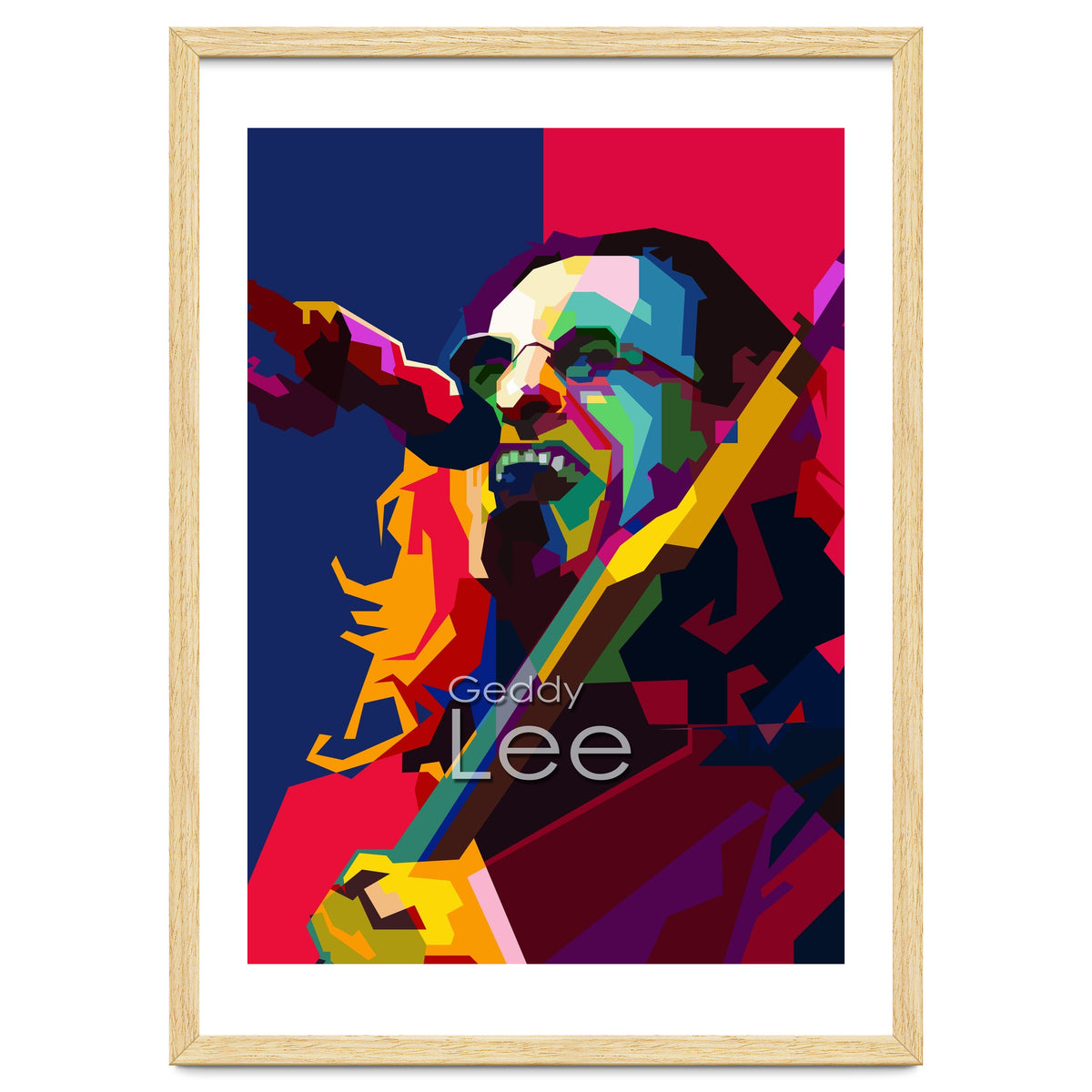 Geddy Lee RUSH Singer Pop Art WPAP