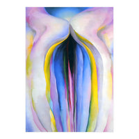 Georgia O’Keeffe – Grey Line with Black, Blue and Yellow (1923) | Elegant Abstract Modernist Composition with Bold Color Contrast (Print Only)