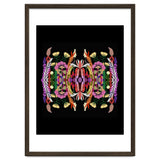 The Butterfly Effect Series 01, Paint Blot Mirror Colorful, Symmetrical Graphic, Eclectic Mandala thumbnail