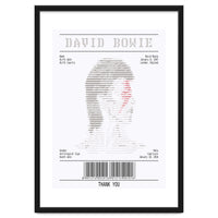 Receipt Art David Bowie