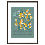 calendar 2025  linocut meadow green thumbnail