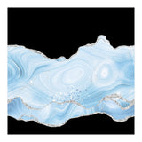 Blue & Silver Agate Glitter Texture 04 (Print Only) thumbnail