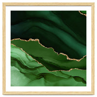Green & Gold Agate Texture 12