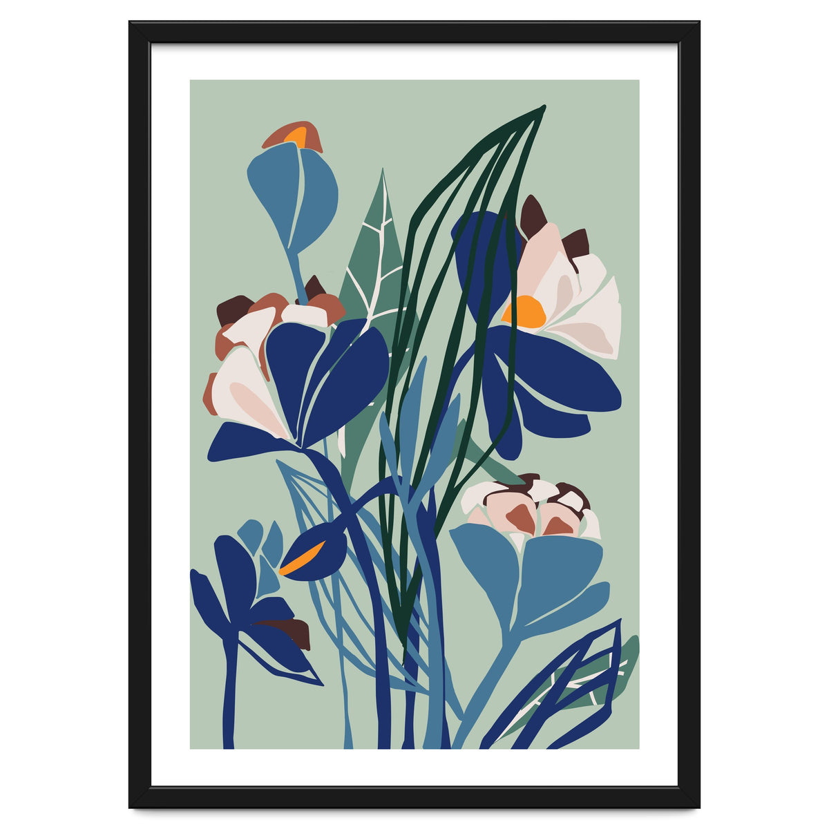 Florals At Night – Modern Illustration Light