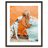 Pet Bound | Dalmatian Dog Lover Friendship Companion | Modern Bohemian Woman Puppy Animals Love thumbnail