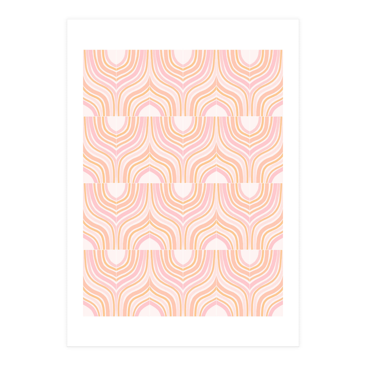 Peachy Marbeling Tiles (Print Only)